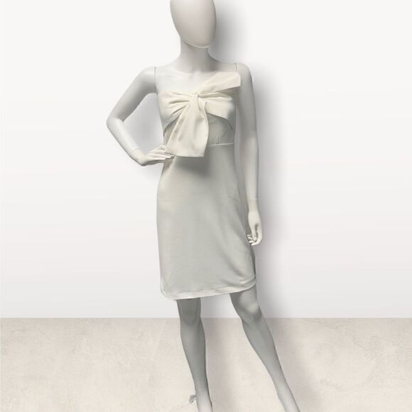 Sam Edelman White Strapless Bow Dress - Picture 1 of 6